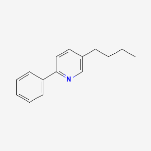 Chemical structure of 5-butyl-2-phenylpyridine