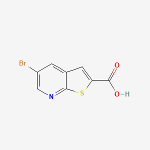 Chemical structure of 5-Bromothieno[2,3-b]pyridine-2-carboxylic acid