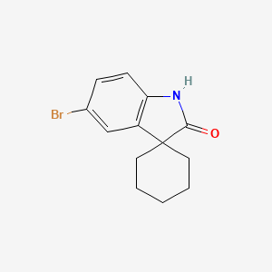 Chemical structure of 5'-BROMOSPIRO[CYCLOHEXANE-1,3'-INDOLIN]-2'-ONE