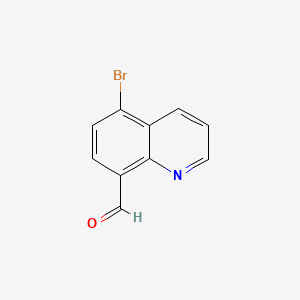 Chemical structure of 5-bromoquinoline-8-carbaldehyde
