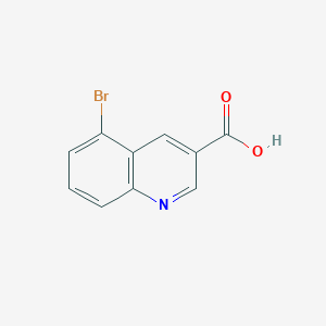 Chemical structure of 5-Bromoquinoline-3-carboxylic acid