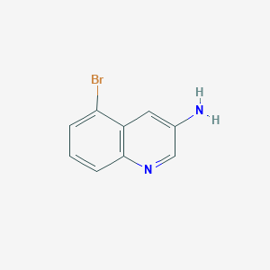 Chemical structure of 5-Bromoquinolin-3-amine