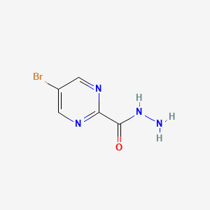 Chemical structure of 5-Bromopyrimidine-2-carbohydrazide