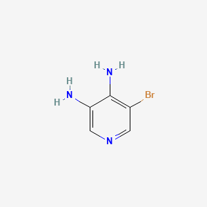 Chemical structure of 5-bromopyridine-3,4-diamine