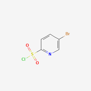 Chemical structure of 5-Bromopyridine-2-sulfonyl chloride