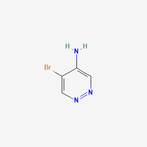 Chemical structure of 5-Bromopyridazin-4-amine