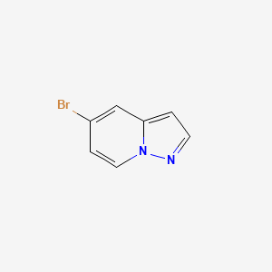 Chemical structure of 5-Bromopyrazolo[1,5-a]pyridine