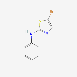 Chemical structure of 5-Bromo-N-phenylthiazol-2-amine