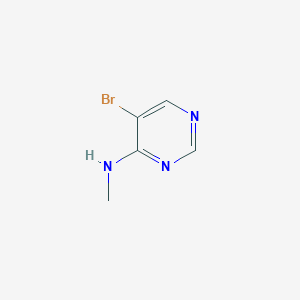 Chemical structure of 5-Bromo-N-methylpyrimidin-4-amine