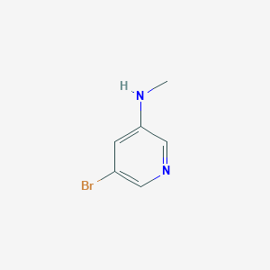 Chemical structure of 5-Bromo-N-methylpyridin-3-amine