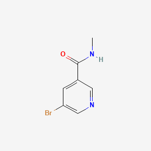Chemical structure of 5-Bromo-N-methylnicotinamide