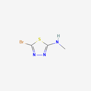 Chemical structure of 5-Bromo-N-methyl-1,3,4-thiadiazol-2-amine