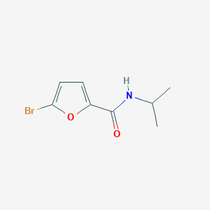 Chemical structure of 5-Bromo-N-isopropyl-2-furamide
