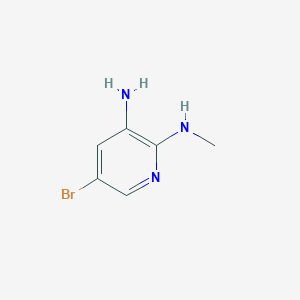Chemical structure of 5-Bromo-N2-methylpyridine-2,3-diamine