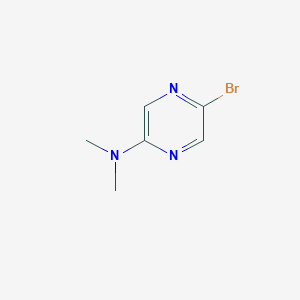 Chemical structure of 5-Bromo-N,N-dimethylpyrazin-2-amine