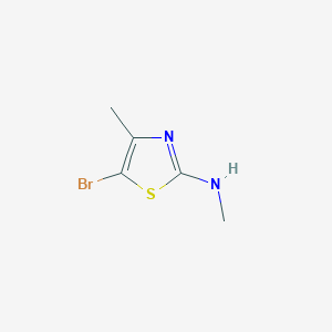 Chemical structure of 5-Bromo-N,4-dimethylthiazol-2-amine