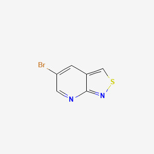 Chemical structure of 5-Bromoisothiazolo[3,4-b]pyridine