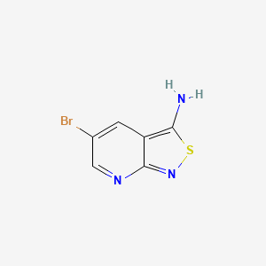 Chemical structure of 5-Bromoisothiazolo[3,4-b]pyridin-3-amine