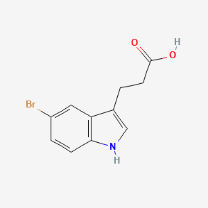 Chemical structure of 5-Bromoindol-3-propionic acid