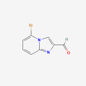 Chemical structure of 5-Bromoimidazo[1,2-a]pyridine-2-carbaldehyde