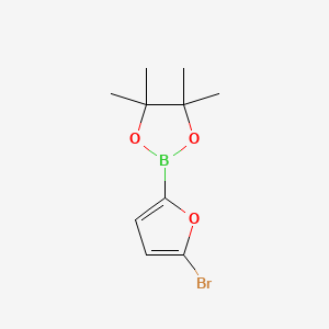Chemical structure of 5-Bromofuran-2-boronic acid pinacol ester