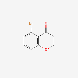 Chemical structure of 5-Bromochroman-4-one