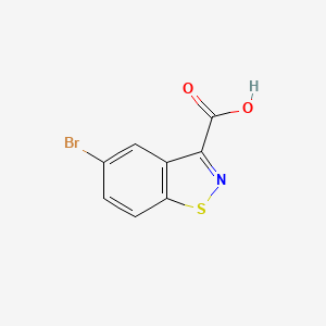 Chemical structure of 5-Bromobenzo[d]isothiazole-3-carboxylic acid