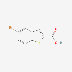 Chemical structure of 5-Bromobenzo[b]thiophene-2-carboxylic acid