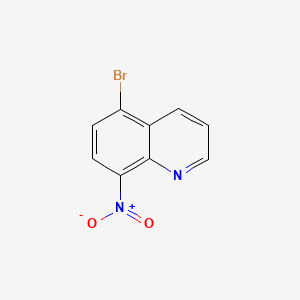 Chemical structure of 5-Bromo-8-nitroquinoline