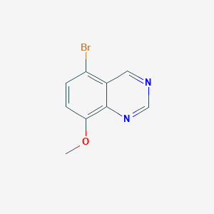 Chemical structure of 5-Bromo-8-methoxyquinazoline
