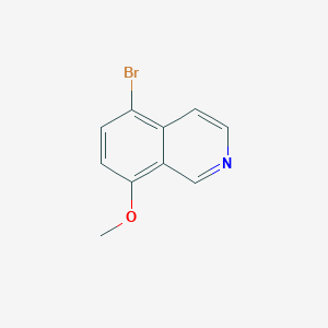 Chemical structure of 5-Bromo-8-methoxyisoquinoline