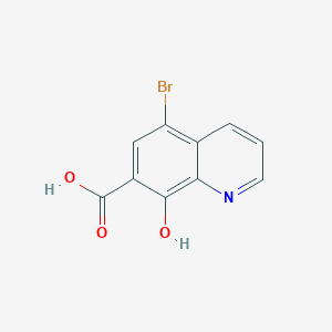Chemical structure of 5-Bromo-8-hydroxyquinoline-7-carboxylic acid