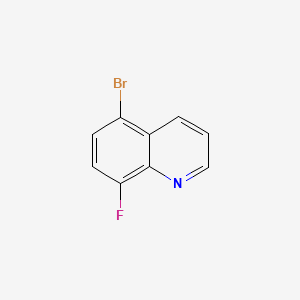 Chemical structure of 5-Bromo-8-fluoroquinoline