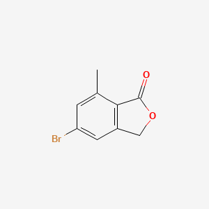 Chemical structure of 5-Bromo-7-methylisobenzofuran-1(3H)-one