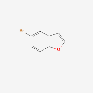 Chemical structure of 5-Bromo-7-methylbenzofuran