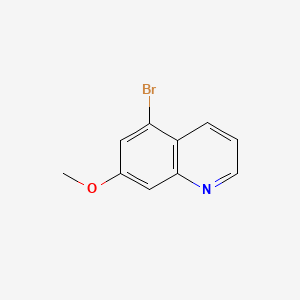 Chemical structure of 5-bromo-7-methoxyquinoline