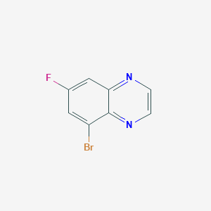 Chemical structure of 5-Bromo-7-fluoroquinoxaline