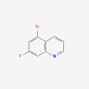 Chemical structure of 5-Bromo-7-fluoroquinoline