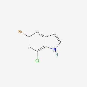 Chemical structure of 5-Bromo-7-chloroindole