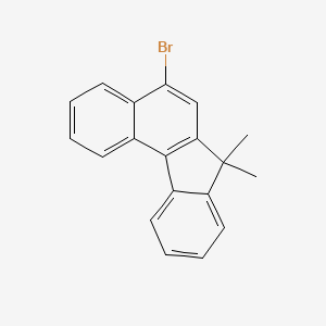 Chemical structure of 5-Bromo-7,7-dimethyl-7H-benzo[c]fluorene