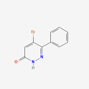 Chemical structure of 5-Bromo-6-phenylpyridazin-3(2H)-one