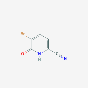 Chemical structure of 5-Bromo-6-oxo-1,6-dihydropyridine-2-carbonitrile