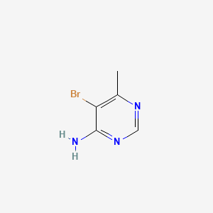 Chemical structure of 5-Bromo-6-methylpyrimidin-4-amine