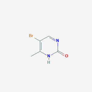 Chemical structure of 5-Bromo-6-methylpyrimidin-2(1H)-one