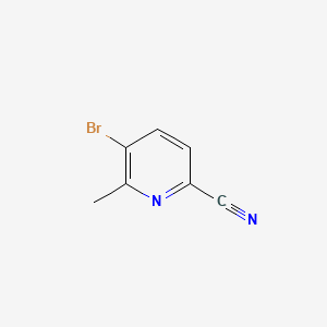 Chemical structure of 5-Bromo-6-methylpicolinonitrile