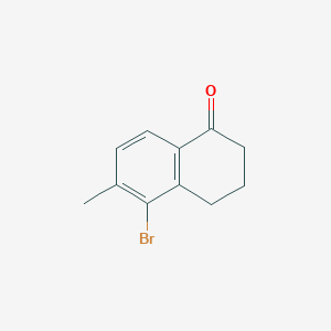 Chemical structure of 5-Bromo-6-methyl-3,4-dihydronaphthalen-1(2H)-one