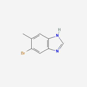 Chemical structure of 5-Bromo-6-methyl-1H-benzo[d]imidazole
