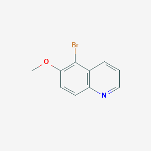 Chemical structure of 5-Bromo-6-methoxyquinoline
