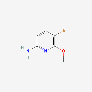 Chemical structure of 5-Bromo-6-methoxypyridin-2-amine