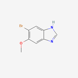 Chemical structure of 5-Bromo-6-methoxybenzoimidazole